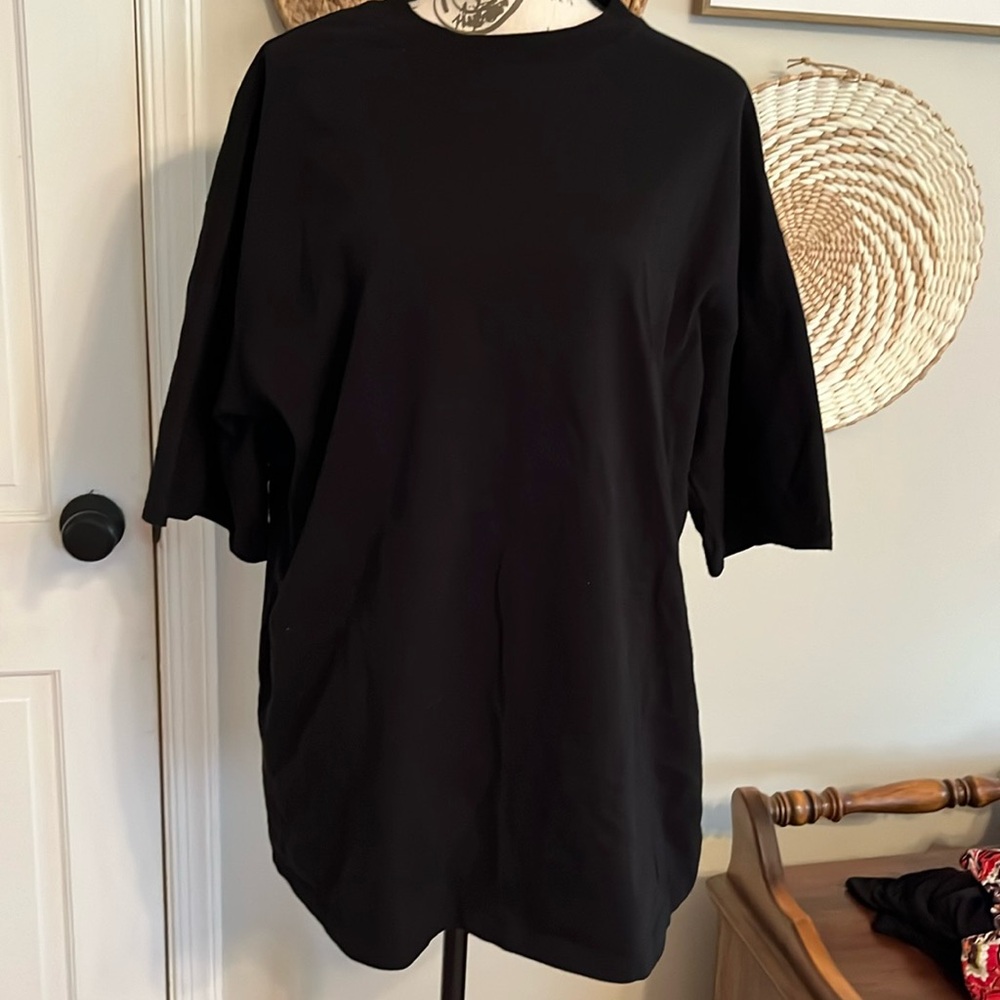 Top Shop Black Crewneck Tee